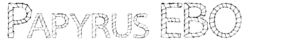 Papyrus EBO font preview